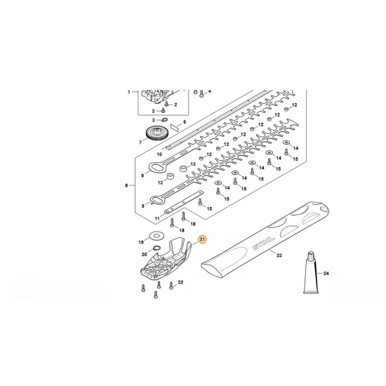 STIHL  Pokrywa przekładni 4521 640 5800